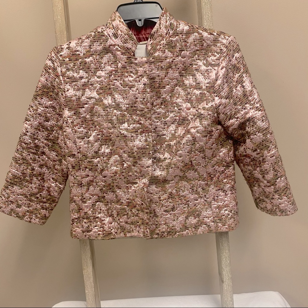 Walter metallic cropped luxury blazer
